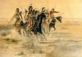 インディアン狩り 1894年 チャールズ・マリオン・ラッセル アメリカ・インディアン